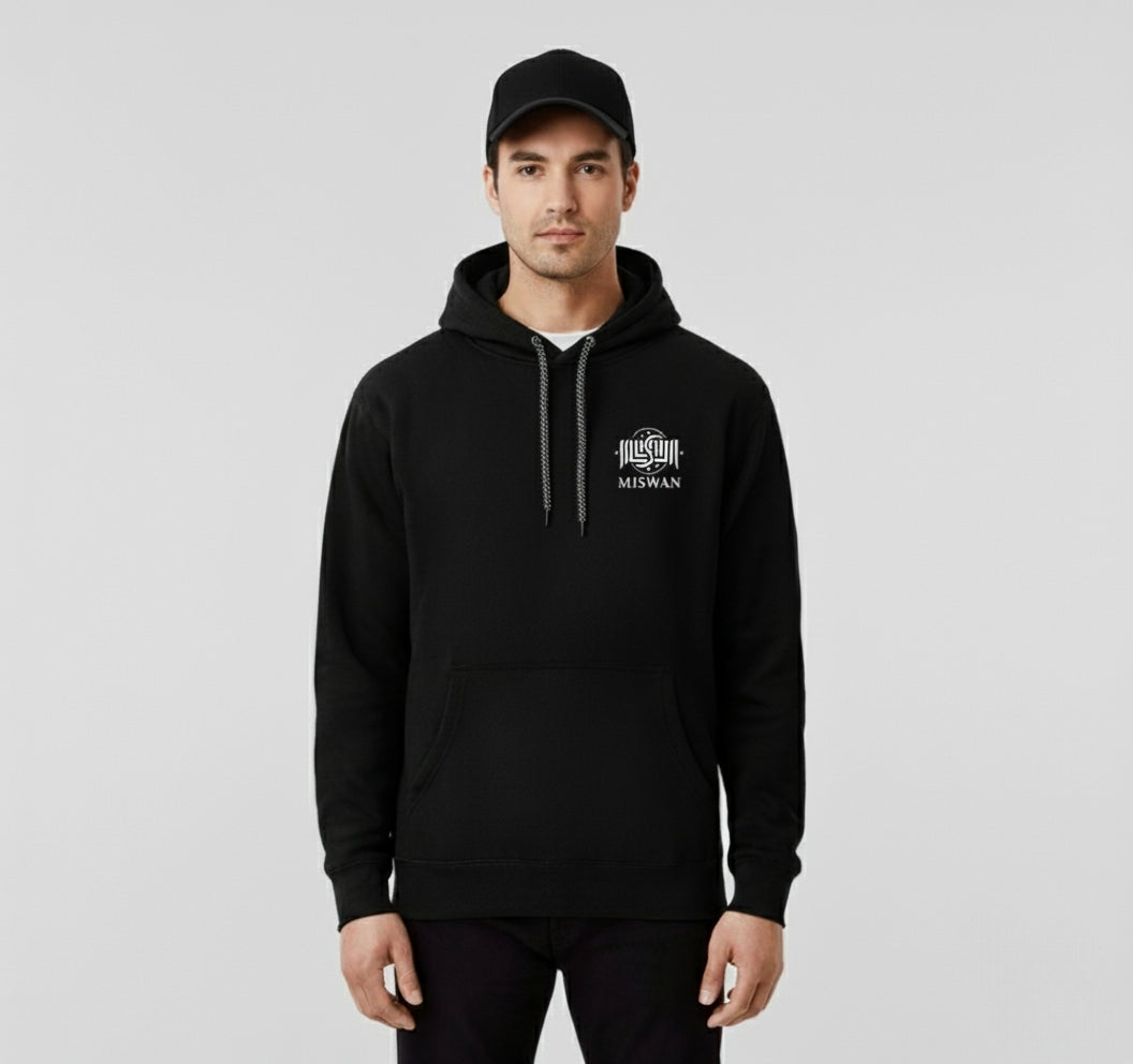 Cotton Fleece Hoddies Black (Warm)