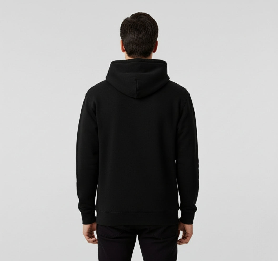 Cotton Fleece Hoddies Black (Warm)