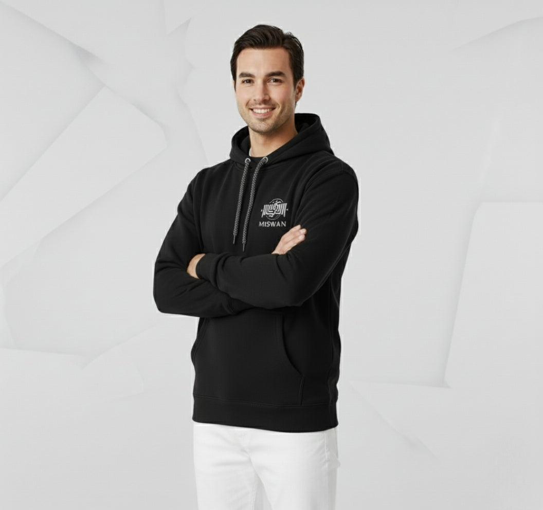Cotton Fleece Hoddies Black (Warm)