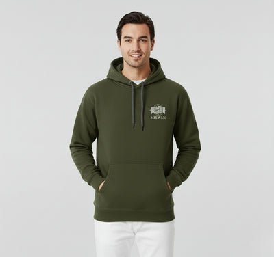 Cotton Fleece Hoddies Olive (Regular)