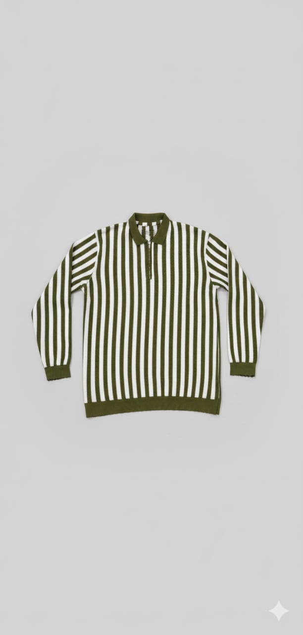 Old money style zipper Oliver Green