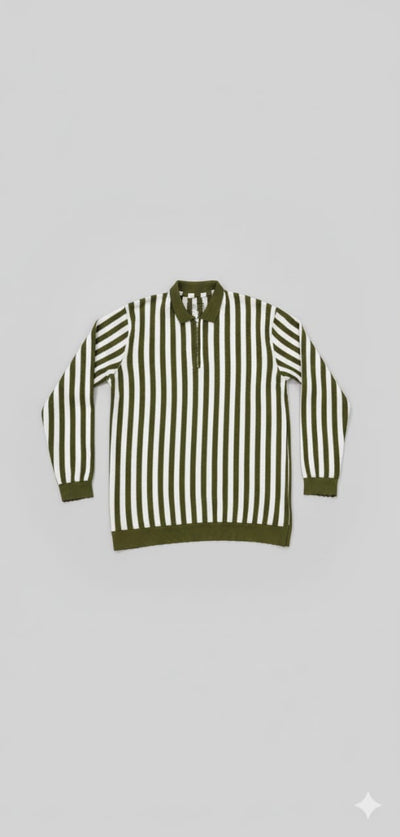 Old money style zipper Oliver Green