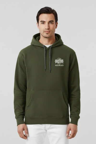 Cotton Fleece Hoddies Olive (Regular)