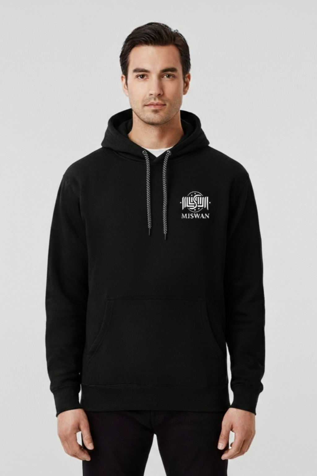 Cotton Fleece Hoddies Black (Warm)